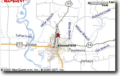 Map to AJ Brown Arms