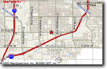 Map to Garys Gun Shop