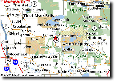 Map to Buttrum's Sporting Goods