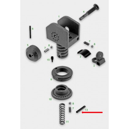 T15-13; A2, sight base elevation lock roll pin